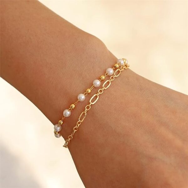 Handmade Pearl Bracelet - Image 2